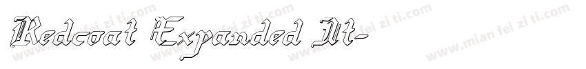 Redcoat Expanded It字体转换